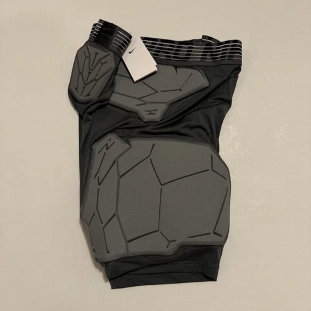 Nike Pro Mens Football Gray Padded Compression Shorts AQ0751 021 Size La…